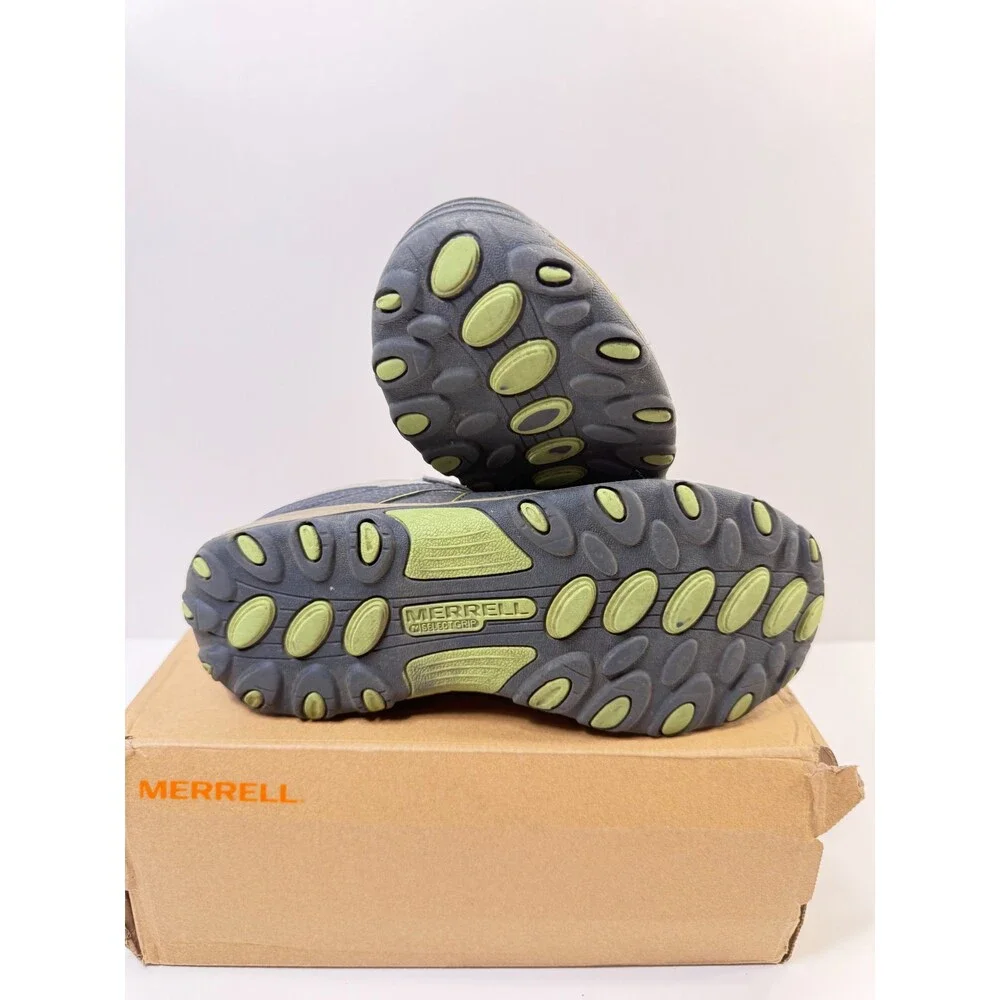 9. Merrell Boy's Trail Chaser Shoe, navy/green, Medium US Big Kid 4.5 - Picture 4 of 5